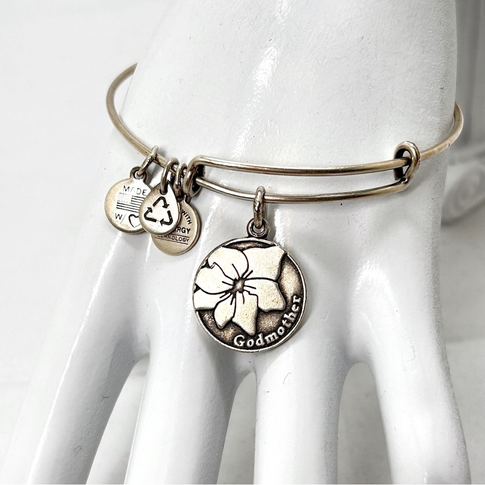 Alex & Ani, Silver Godmother Bracelet, Adjustable, 2015
